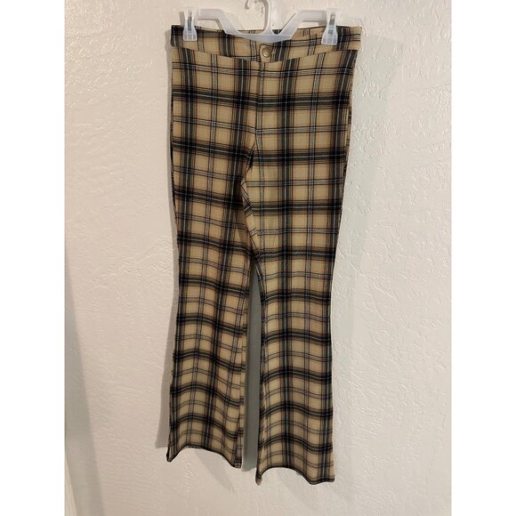 Forever 21 Y2K 90’s Plaid Bellbottom Flare Pants - Picture 2 of 8